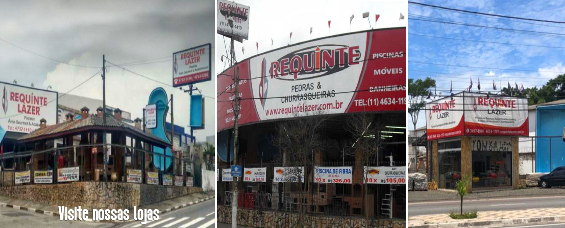 Comércio Eletrônico | www.requintelazer.com.br | Rod Henrique Eroles, Nº 9009 - em frente ao SHIBATA | Itaquaquecetuba - SP - CEP: 08577-770 | Telefone: (11) 4732-1410 / (11) 4753-5285 | atendimento@requintechurrasqueiras.com.br | Av Nove de Julho, Nº 1575 | Centro Poá , SP - CEP : 08557-100 Telefone: (11) 4634-1197 | AV. MAJOR PINHEIRO FROES N° 1730 VILA MARIA DE MAGGI - SUZANO, Cep: 08680-000 | Telefone: (11) 3497-8946 / (11) 4742-8087 | Nossas filiais. Compras podem ser realizadas também pela nossa loja virtual.